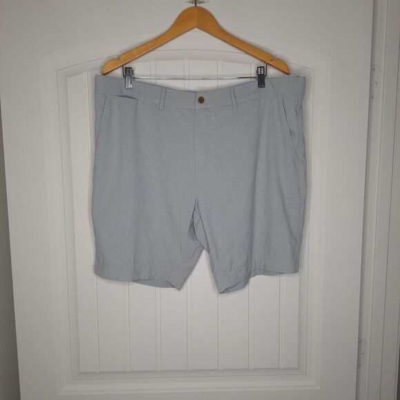 B. Draddy Shorts Mens Size 38 Gray Chino Golf Stretch Flat Front Performance 9" - Picture 1 of 4
